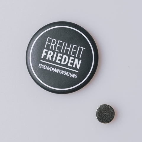 Button "Meine Werte" mit Magnet // rund, 37mm // matt 4/0c (kratzfest)