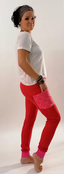 Yogahose "Pink/rot Ornamente" // Limited Edition