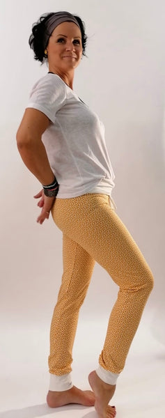 Yogahose "Yellow/white Dots" // Limited Edition