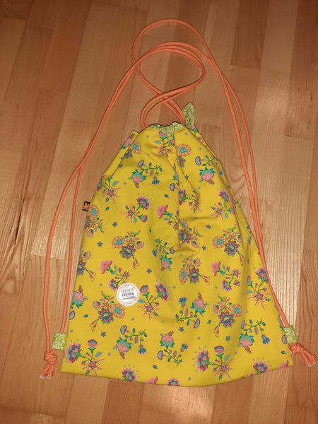 Rucksack "Yellow Flowers" // Limited Edition